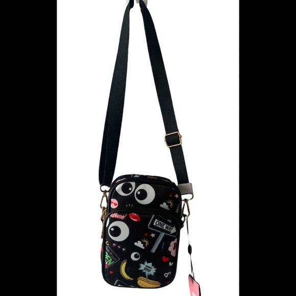 Like Dreams Mini Crossbody Emoji Print Bag - New with tags - Picture 3 of 5
